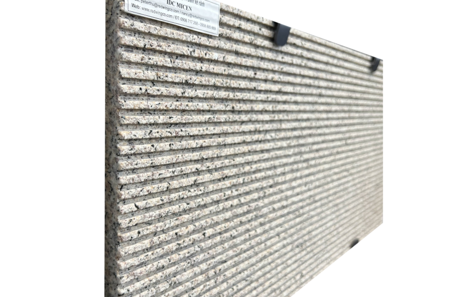 Đ&aacute; Granite trắng hạt mận kẻ sọc 1cm cách 1cm