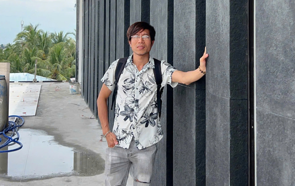 Đá Bazan đen đốt mặt