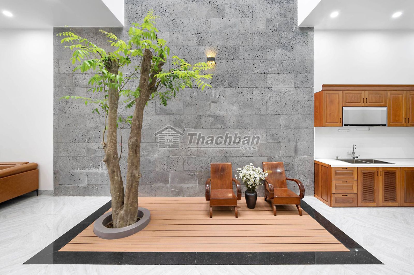 Đá Ong Xám đang rất được ưa chuộng trong thiết kế không gian sống