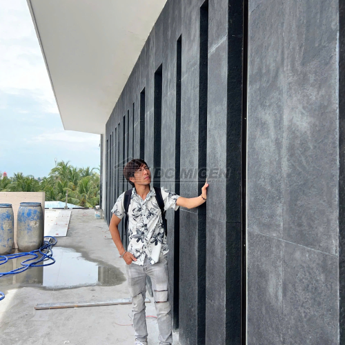 Đá Bazan đen đốt mặt