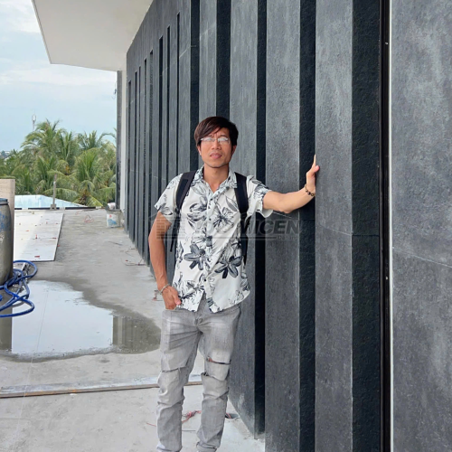 Đá Bazan đen đốt mặt